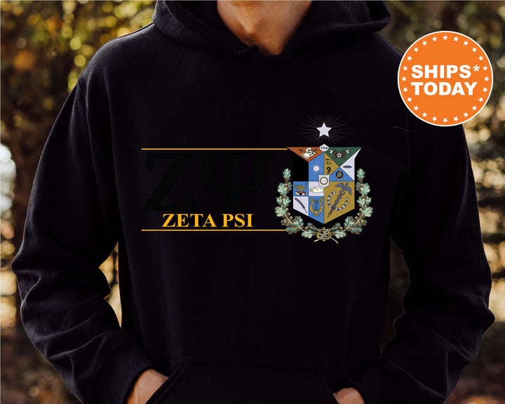 Zeta Psi Timeless Symbol Fraternity Sweatshirt | Zete Fraternity Crest Sweatshirt | College Crewneck | Fraternity Gift