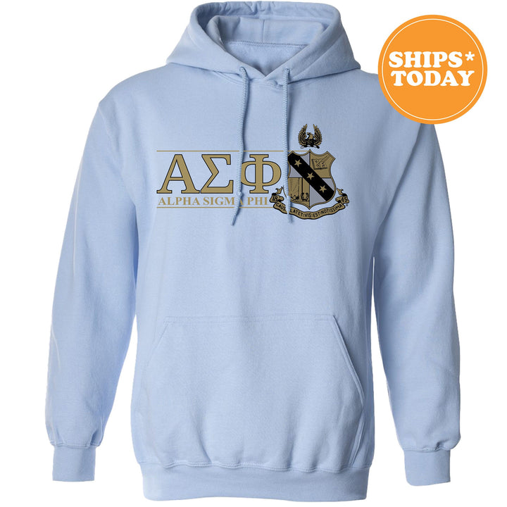 Alpha Sigma Phi Timeless Symbol Fraternity Sweatshirt | Alpha Sig Fraternity Crest Sweatshirt | College Crewneck | Fraternity Gift