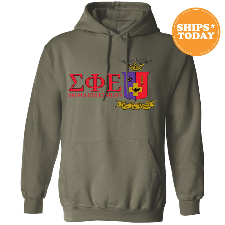 Sigma Phi Epsilon Timeless Symbol Fraternity Sweatshirt | SigEp Fraternity Crest Sweatshirt | College Crewneck | Fraternity Gift