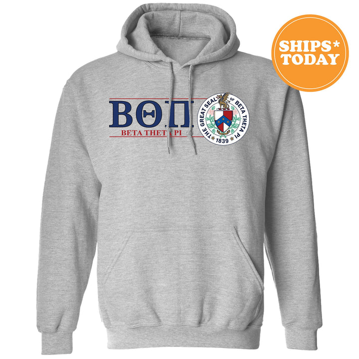 Beta Theta Pi Timeless Symbol Fraternity Sweatshirt | Beta Fraternity Crest Sweatshirt | College Crewneck | Fraternity Gift