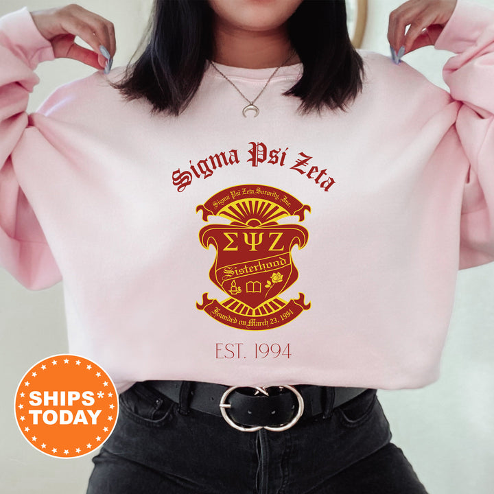 Sigma Psi Zeta Royal Crest Sorority Sweatshirt | Sigma Psi Zeta Sweatshirt | Sigmas Crewneck Sweatshirt | Sorority Gift