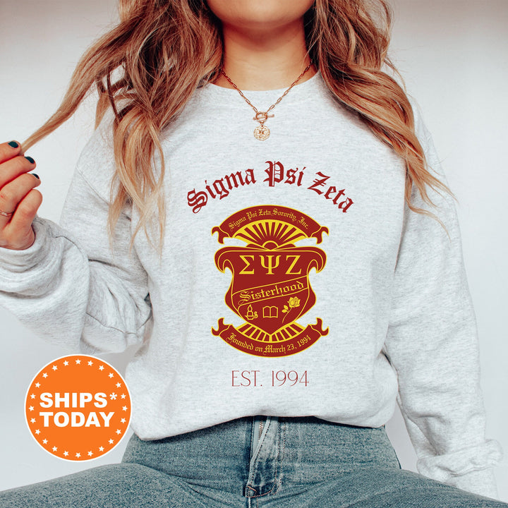 Sigma Psi Zeta Royal Crest Sorority Sweatshirt | Sigma Psi Zeta Sweatshirt | Sigmas Crewneck Sweatshirt | Sorority Gift
