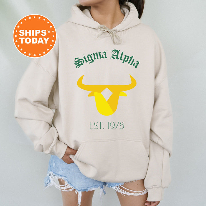 Sigma Alpha Royal Crest Sorority Sweatshirt | Sigma Alpha Sweatshirt | Sorority Crewneck | Greek Life Apparel | Sorority Gift