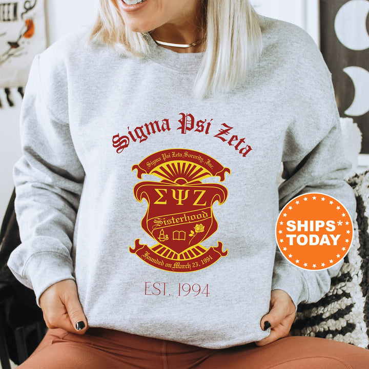 Sigma Psi Zeta Royal Crest Sorority Sweatshirt | Sigma Psi Zeta Sweatshirt | Sigmas Crewneck Sweatshirt | Sorority Gift
