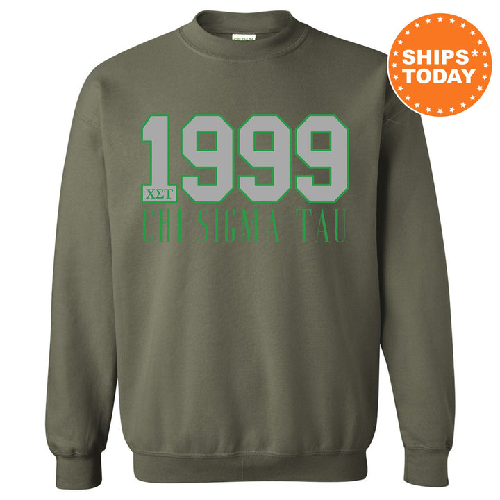 Chi Sigma Tau Greek Bond Fraternity Sweatshirt | Chi Sig Sweatshirt | Fraternity Gift | Greek Letters | College Crewneck | Bid day _  15545g