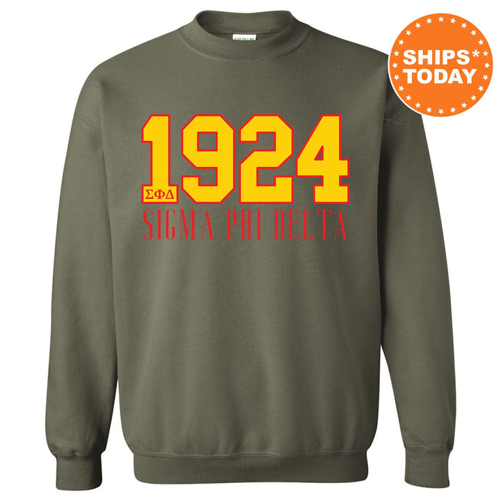 Sigma Phi Delta Greek Bond Fraternity Sweatshirt | Sigma Phi Delta Sweatshirt | Fraternity Gift | Greek Letters | College Crewneck _  15566g