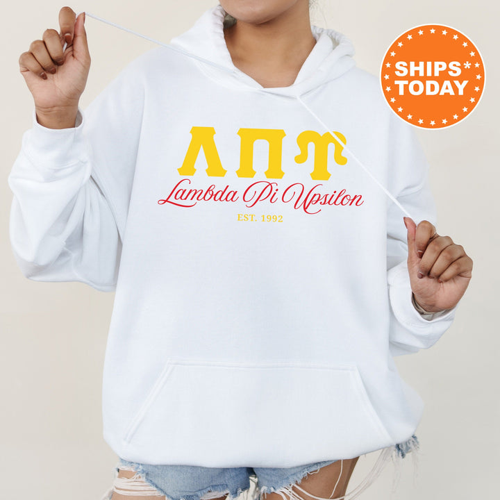 Lambda Pi Upsilon Script Sisters Sorority Sweatshirt | Lambda Divas Sweatshirt | Greek Letters | Sorority Letters | Sorority Gift _ 14828g