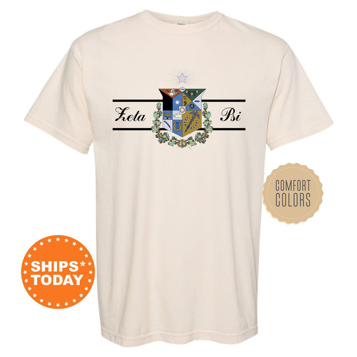 Zeta Psi Noble Seal Fraternity T-Shirt | Zete Fraternity Crest Shirt | Rush Pledge Comfort Colors Tee | Fraternity Gift _ 9808g