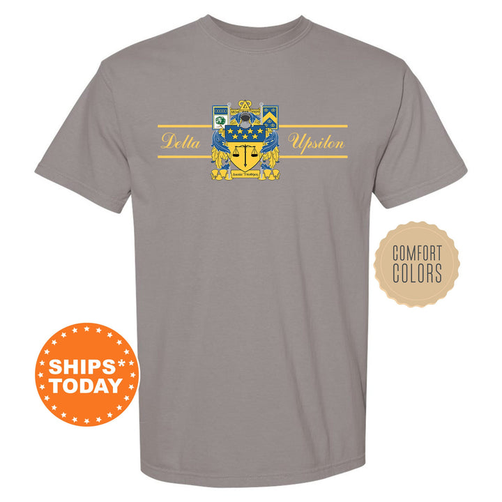 Delta Upsilon Noble Seal Fraternity T-Shirt | DU Fraternity Crest Shirt | Rush Pledge Comfort Colors Tee | Fraternity Gift _ 9787g