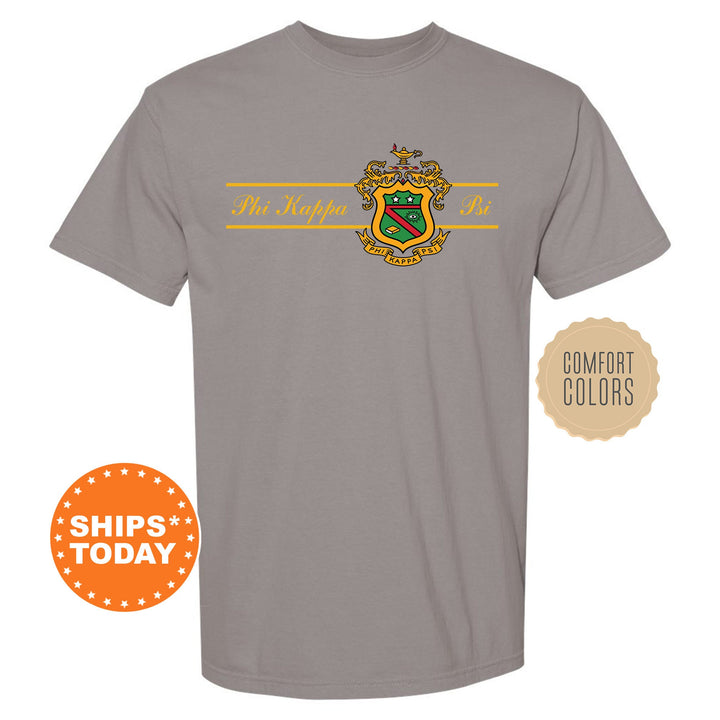 Phi Kappa Psi Noble Seal Fraternity T-Shirt | Phi Psi Fraternity Crest Shirt | Rush Pledge Comfort Colors Tee | Fraternity Gift _ 9793g