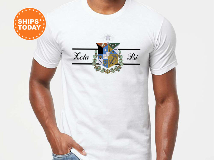 Zeta Psi Noble Seal Fraternity T-Shirt | Zete Fraternity Crest Shirt | Rush Pledge Comfort Colors Tee | Fraternity Gift _ 9808g