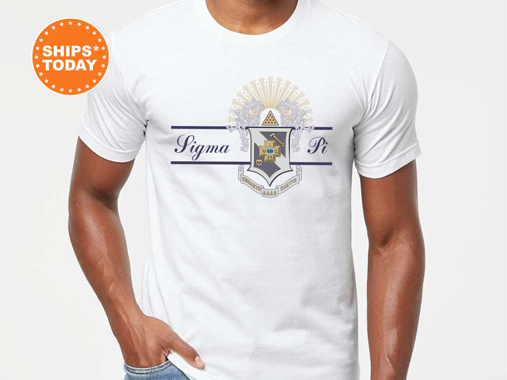 Sigma Pi Noble Seal Fraternity T-Shirt | Sigma Pi Fraternity Crest Shirt | Rush Pledge Comfort Colors Tee | Fraternity Gift _ 9803g