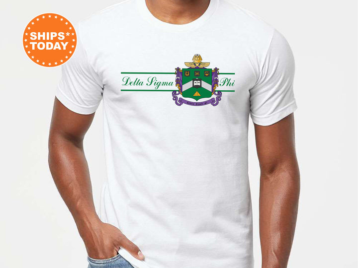 Delta Sigma Phi Noble Seal Fraternity T-Shirt | Delta Sig Fraternity Crest Shirt | Rush Pledge Comfort Colors Tee | Fraternity Gift _ 9785g