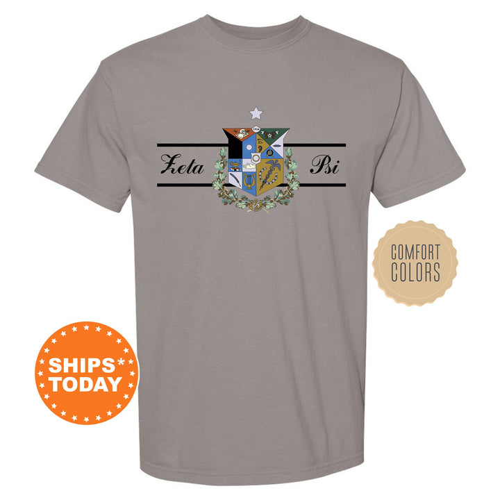 Zeta Psi Noble Seal Fraternity T-Shirt | Zete Fraternity Crest Shirt | Rush Pledge Comfort Colors Tee | Fraternity Gift _ 9808g
