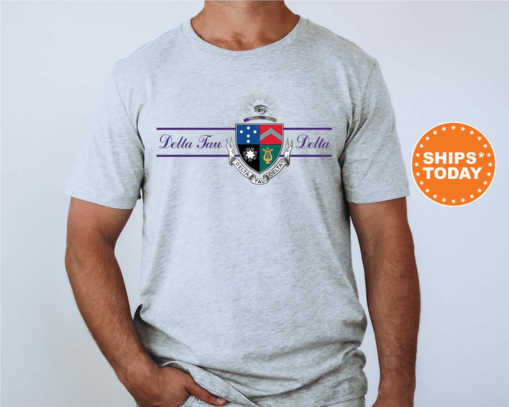 Delta Tau Delta Noble Seal Fraternity T-Shirt | Delt Fraternity Crest Shirt | Rush Pledge Comfort Colors Tee | DTD Fraternity Gift _ 9786g