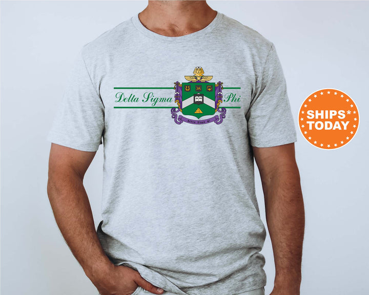 Delta Sigma Phi Noble Seal Fraternity T-Shirt | Delta Sig Fraternity Crest Shirt | Rush Pledge Comfort Colors Tee | Fraternity Gift _ 9785g