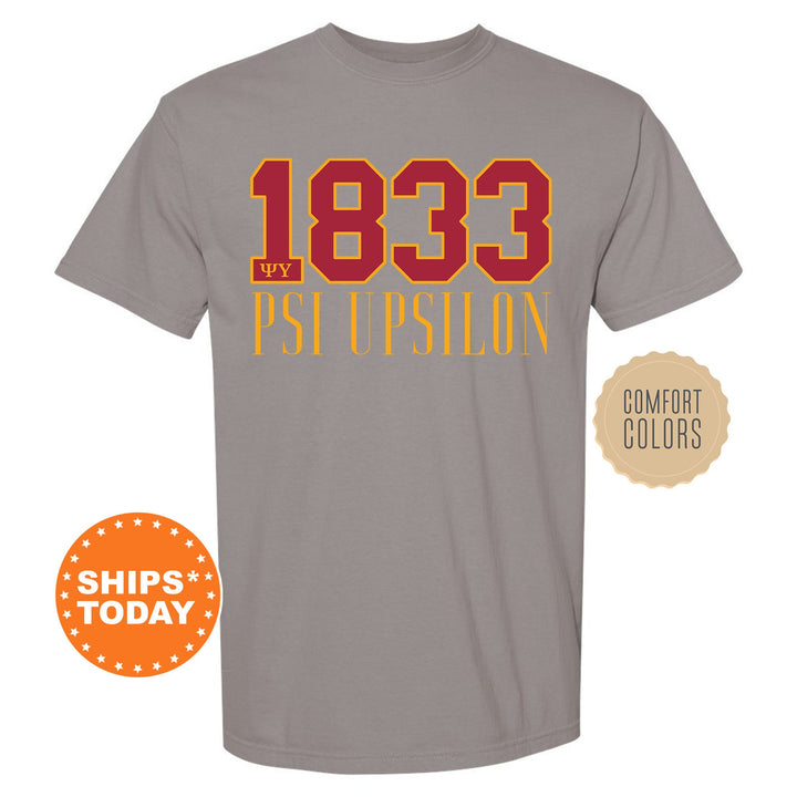 Psi Upsilon Greek Bond Fraternity T-Shirt | Psi U Shirt | Comfort Colors Tee | Fraternity Gift | College Greek Apparel _ 15563g