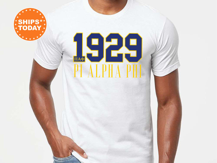 Pi Alpha Phi Greek Bond Fraternity T-Shirt | PAPhi Shirt | Comfort Colors Tee | Fraternity Gift | College Greek Apparel _ 15560g