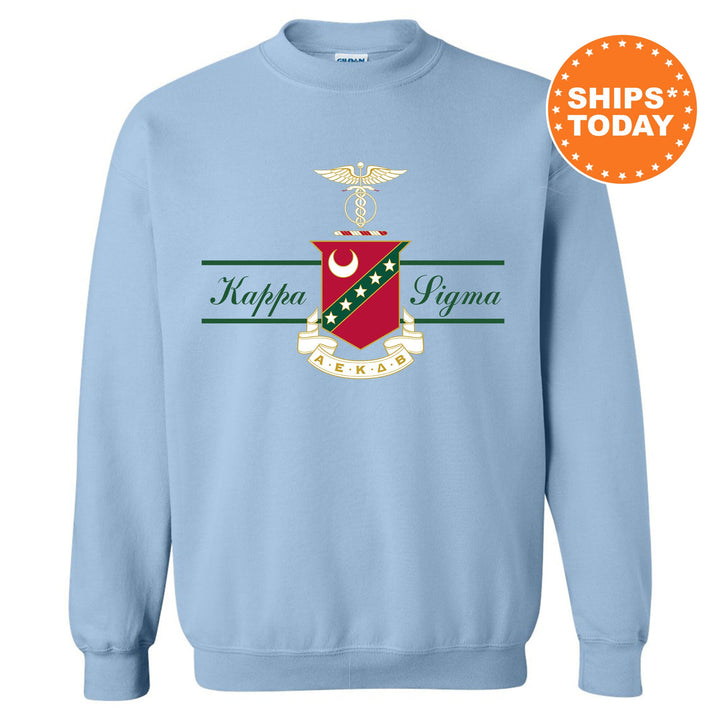 Kappa Sigma Noble Seal Fraternity Sweatshirt | Kappa Sig Fraternity Crest | Rush Pledge Gift | College Crewneck | Greek Apparel _ 9789g