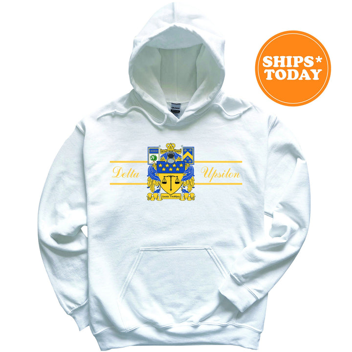 Delta Upsilon Noble Seal Fraternity Sweatshirt | DU Fraternity Crest | Rush Pledge Gift | College Crewneck | Greek Apparel _ 9787g