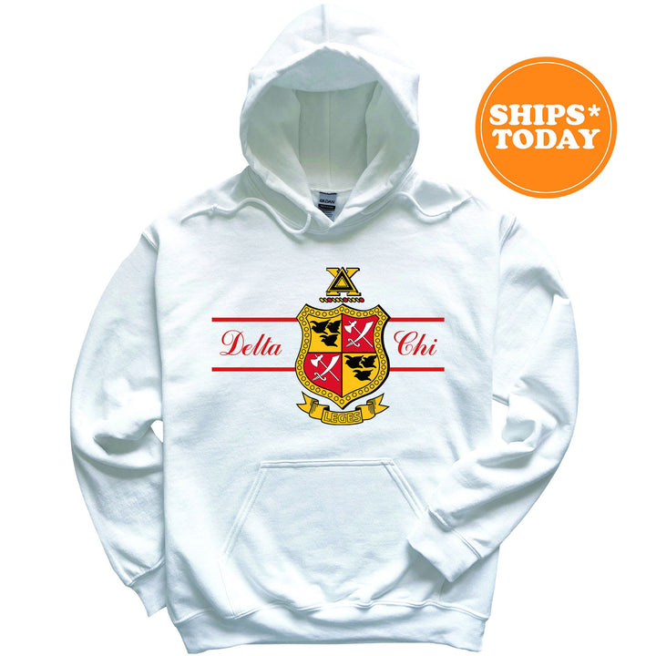 Delta Chi Noble Seal Fraternity Sweatshirt | D-Chi Fraternity Crest | Rush Pledge Gift | College Crewneck | DChi Greek Apparel _ 9784g