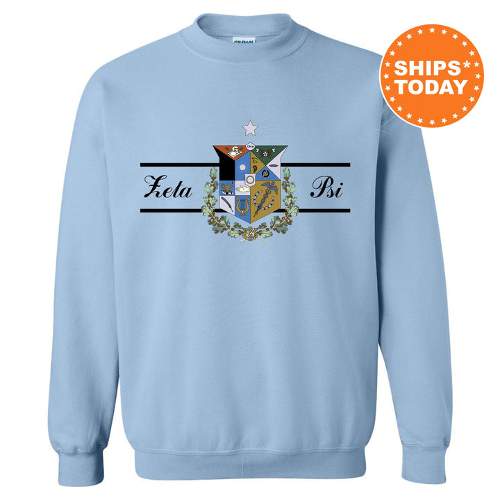 Zeta Psi Noble Seal Fraternity Sweatshirt | Zete Fraternity Crest | Rush Pledge Gift | College Crewneck | Greek Apparel _ 9808g