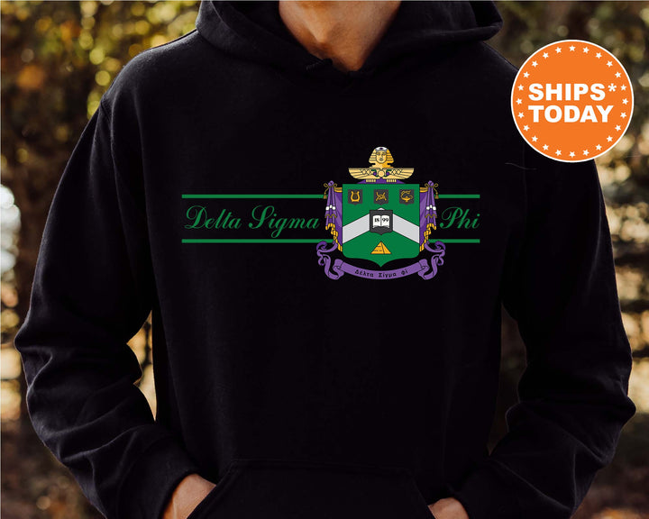 Delta Sigma Phi Noble Seal Fraternity Sweatshirt | Delta Sig Fraternity Crest | Rush Pledge Gift | College Crewneck | Greek Apparel _ 9785g