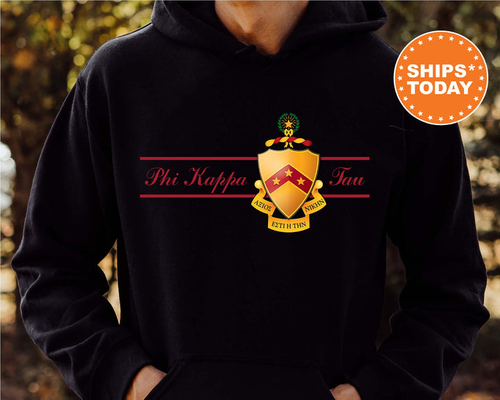 Phi Kappa Tau Noble Seal Fraternity Sweatshirt | Phi Tau Fraternity Crest | Rush Pledge Gift | College Crewneck | Greek Apparel _ 9794g