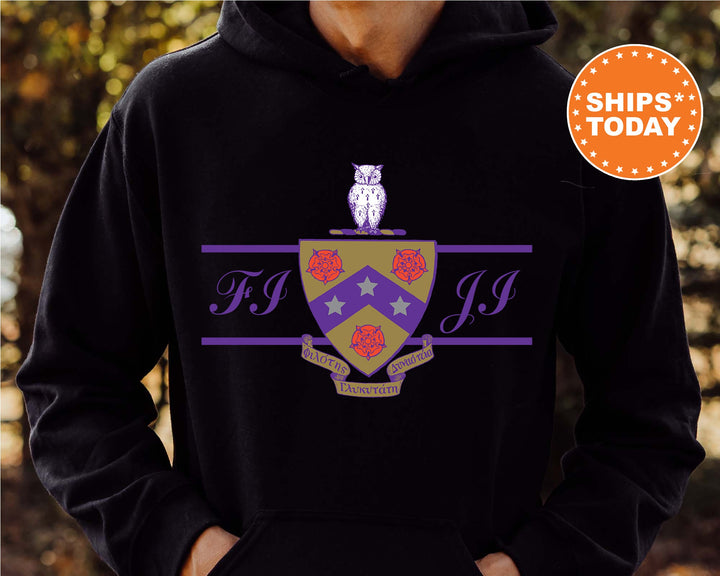 FIJI Noble Seal Fraternity Sweatshirt | Phi Gamma Delta Fraternity Crest | Rush Pledge Gift | College Crewneck | Greek Apparel _ 9792g