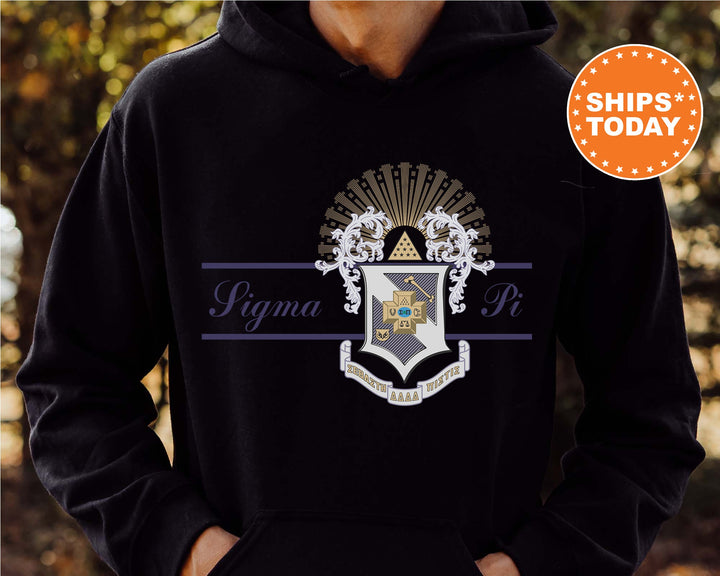 Sigma Pi Noble Seal Fraternity Sweatshirt | Sigma Pi Fraternity Crest | Rush Pledge Gift | College Crewneck | Greek Apparel _ 9803g