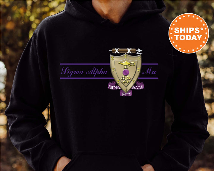 Sigma Alpha Mu Noble Seal Fraternity Sweatshirt | Sammy Fraternity Crest | Rush Pledge Gift | College Crewneck | Greek Apparel _ 9799g