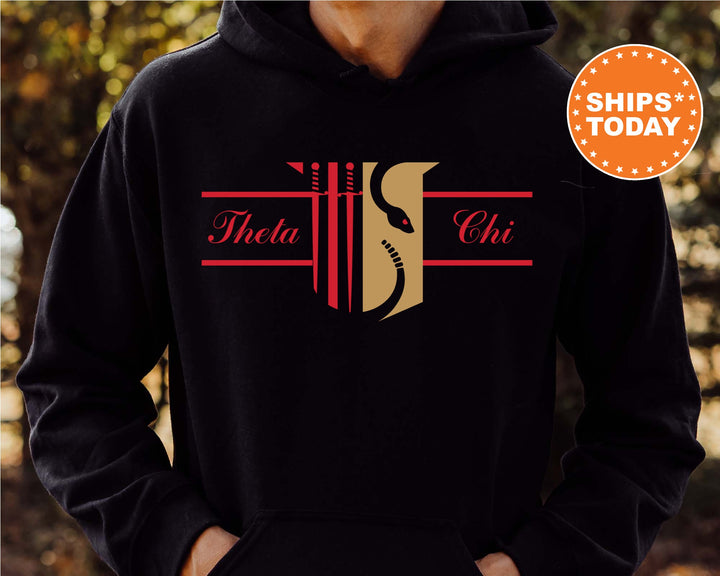 Theta Chi Noble Seal Fraternity Sweatshirt | Theta Chi Fraternity Crest | Rush Pledge Gift | College Crewneck | Greek Apparel _ 9806g