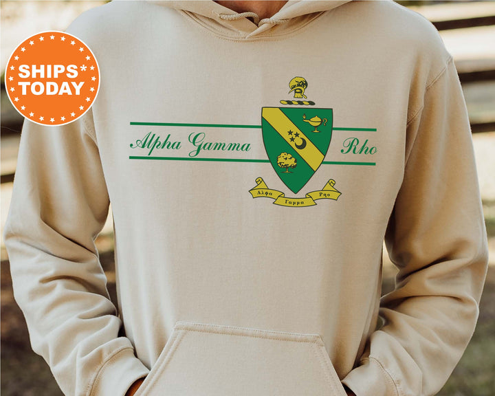 Alpha Gamma Rho Noble Seal Fraternity Sweatshirt | AGR Fraternity Crest | Rush Pledge Gift | College Crewneck | Greek Apparel _ 9779g
