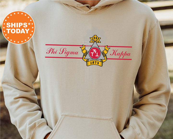 Phi Sigma Kappa Noble Seal Fraternity Sweatshirt | Phi Sig Fraternity Crest | Rush Pledge Gift | College Crewneck | Greek Apparel _ 9795g