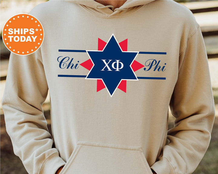 Chi Phi Noble Seal Fraternity Sweatshirt | Chi Phi Fraternity Crest | Rush Pledge Gift | College Crewneck | Greek Apparel _ 9783g