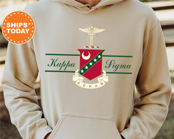 Kappa Sigma Noble Seal Fraternity Sweatshirt | Kappa Sig Fraternity Crest | Rush Pledge Gift | College Crewneck | Greek Apparel _ 9789g