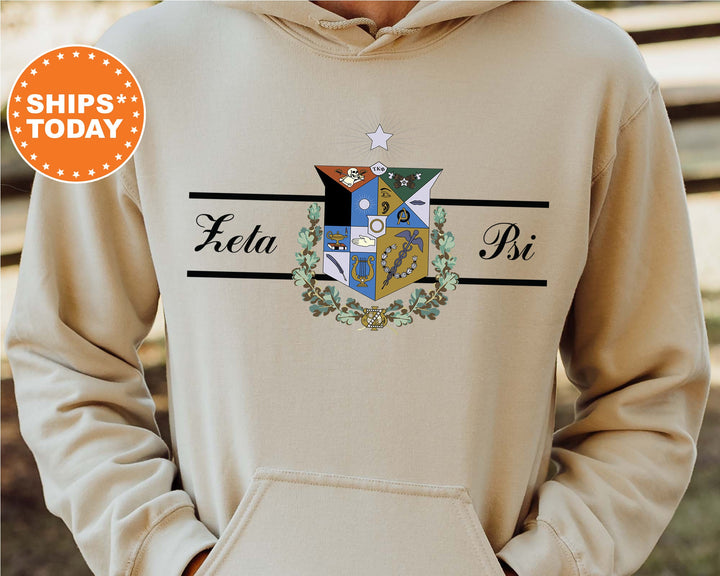 Zeta Psi Noble Seal Fraternity Sweatshirt | Zete Fraternity Crest | Rush Pledge Gift | College Crewneck | Greek Apparel _ 9808g