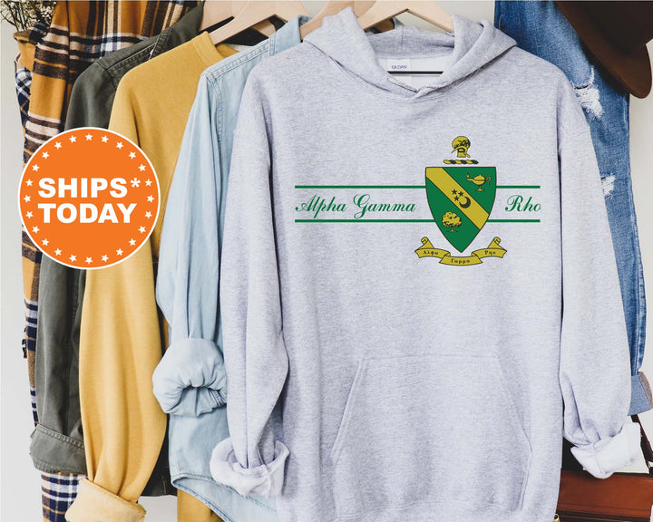 Alpha Gamma Rho Noble Seal Fraternity Sweatshirt | AGR Fraternity Crest | Rush Pledge Gift | College Crewneck | Greek Apparel _ 9779g