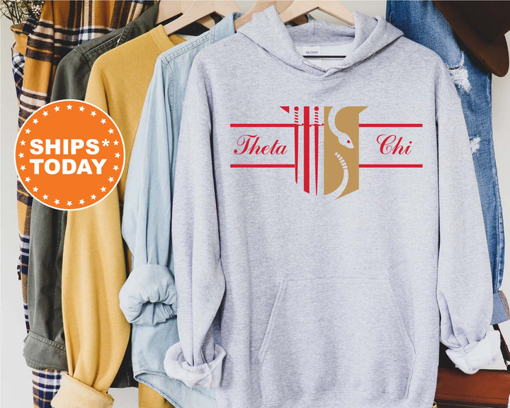 Theta Chi Noble Seal Fraternity Sweatshirt | Theta Chi Fraternity Crest | Rush Pledge Gift | College Crewneck | Greek Apparel _ 9806g
