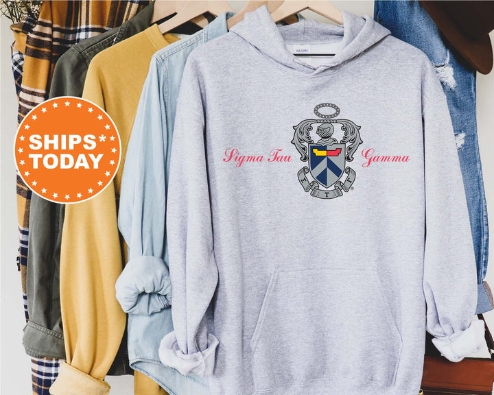 Sigma Tau Gamma Noble Seal Fraternity Sweatshirt | Sig Tau Fraternity Crest | Rush Pledge Gift | College Crewneck | Greek Apparel _ 9804g