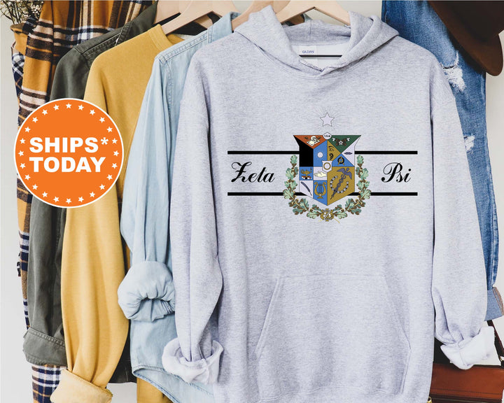 Zeta Psi Noble Seal Fraternity Sweatshirt | Zete Fraternity Crest | Rush Pledge Gift | College Crewneck | Greek Apparel _ 9808g