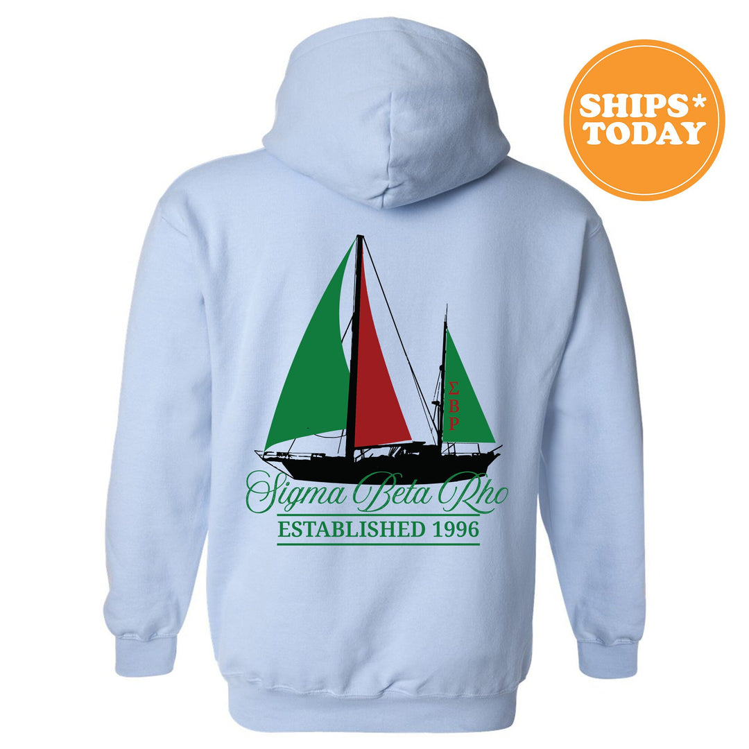 Sigma Beta Rho Black Boat Fraternity Sweatshirt | SigRho Sweatshirt | Fraternity Crewneck | Bid Day Gift | Custom Greek Apparel _ 15626g