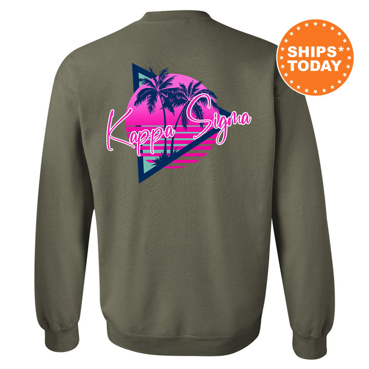 Kappa Sigma Bright Nights Fraternity Sweatshirt | Kappa Sig Crewneck Sweatshirt | Fraternity Rush Gift | New Pledge Sweatshirt