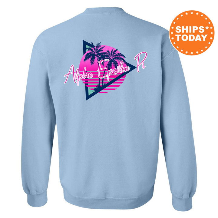 Alpha Epsilon Pi Bright Nights Fraternity Sweatshirt | AEPi Crewneck Sweatshirt | Fraternity Rush Gift | New Pledge Sweatshirt