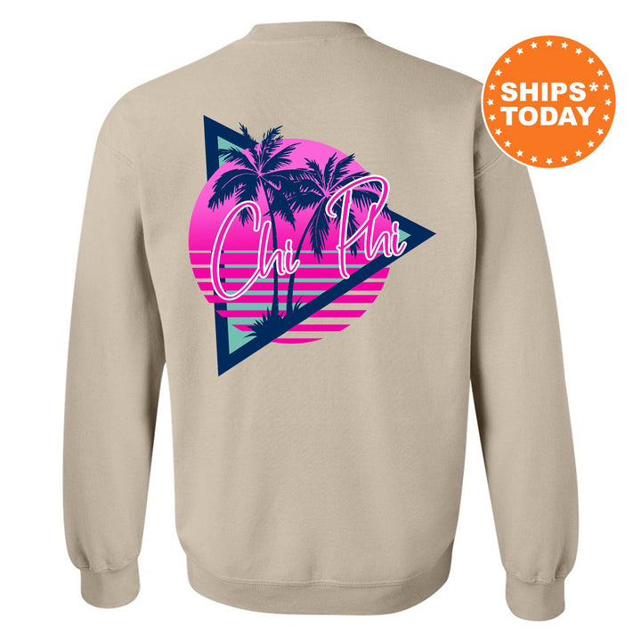 Chi Phi Bright Nights Fraternity Sweatshirt | Chi Phi Crewneck Sweatshirt | Fraternity Rush Gift | New Pledge Sweatshirt