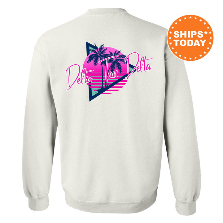 Delta Tau Delta Bright Nights Fraternity Sweatshirt | Delt Crewneck Sweatshirt | Fraternity Rush Gift | New Pledge Sweatshirt