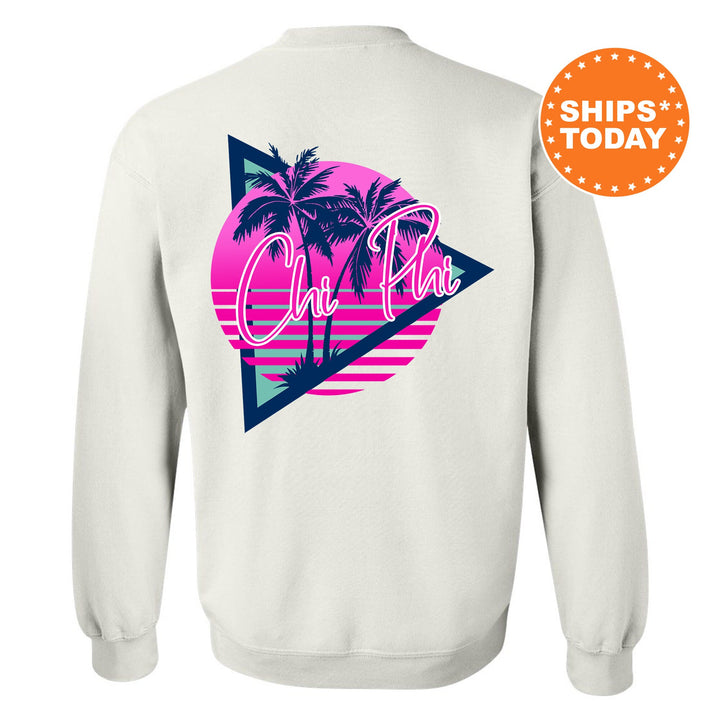 Chi Phi Bright Nights Fraternity Sweatshirt | Chi Phi Crewneck Sweatshirt | Fraternity Rush Gift | New Pledge Sweatshirt