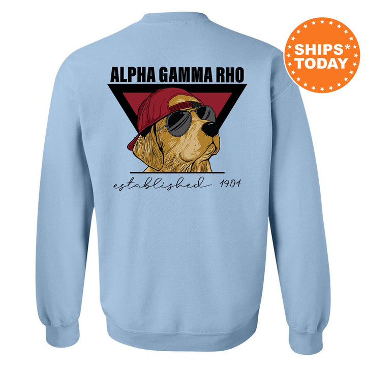 Alpha Gamma Rho Paw Prints Fraternity Sweatshirt | AGR Crewneck | Fraternity Chapter Sweatshirt | Custom Greek Apparel | Bid Day