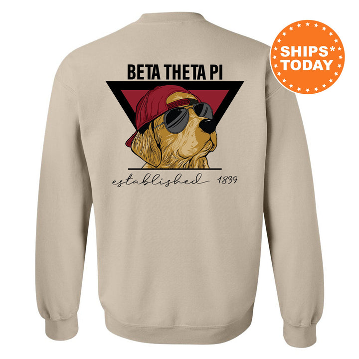 Beta Theta Pi Paw Prints Fraternity Sweatshirt | Beta Crewneck | Fraternity Chapter Sweatshirt | Custom Greek Apparel | Bid Day