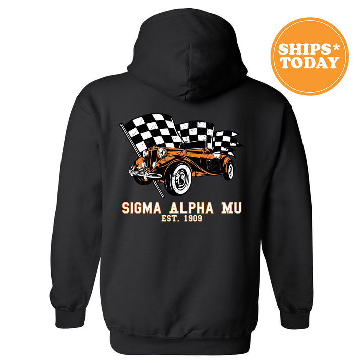 Sigma Alpha Mu Racer Fraternity Sweatshirt | Sammy Greek Sweatshirt | Fraternity Gift | Bid Day Gift | College Apparel | Men Sweatshirt